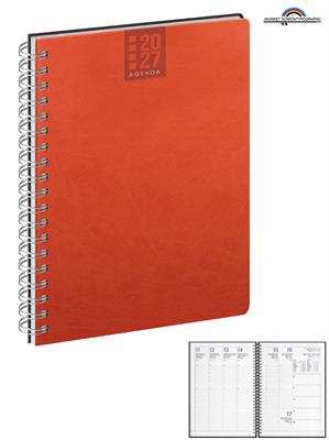 Agenda CALAMUS Settimanale Spiralata 17x24 Arancione