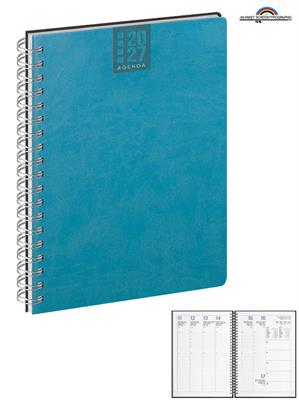 Agenda CALAMUS Settimanale Spiralata 17x24 Azzurro