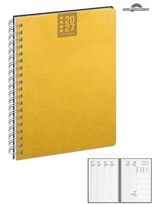 Agenda CALAMUS Settimanale Spiralata 17x24 Giallo