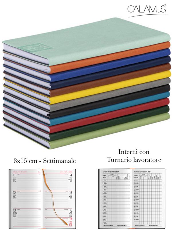 Agenda CALAMUS Settimanale Tascabile 148 pag. 8X15 CL350
