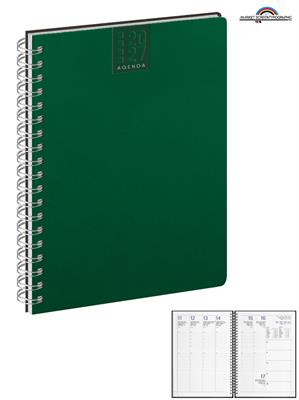 Agenda CALAMUS Settimanale Spiralata 17x24 Verde