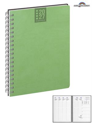 Agenda CALAMUS Settimanale Spiralata 17x24 Verde Lime