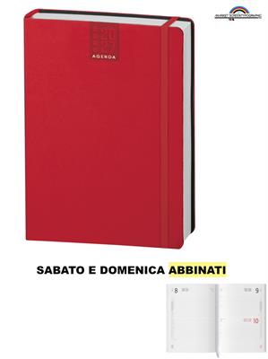 CL325 Agenda CALAMUS Giornaliera 12x17 336 pag. Rosso