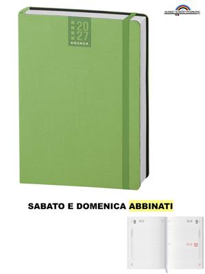 CL325 Agenda CALAMUS Giornaliera 12x17 336 pag. Verde Lime