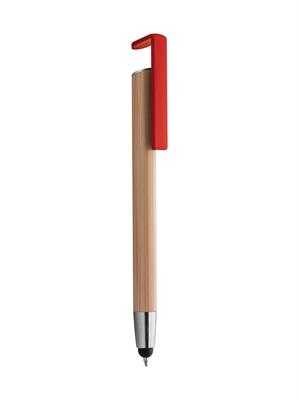 Pd505 Bamboo Stand Rosso con touch e porta smartphone