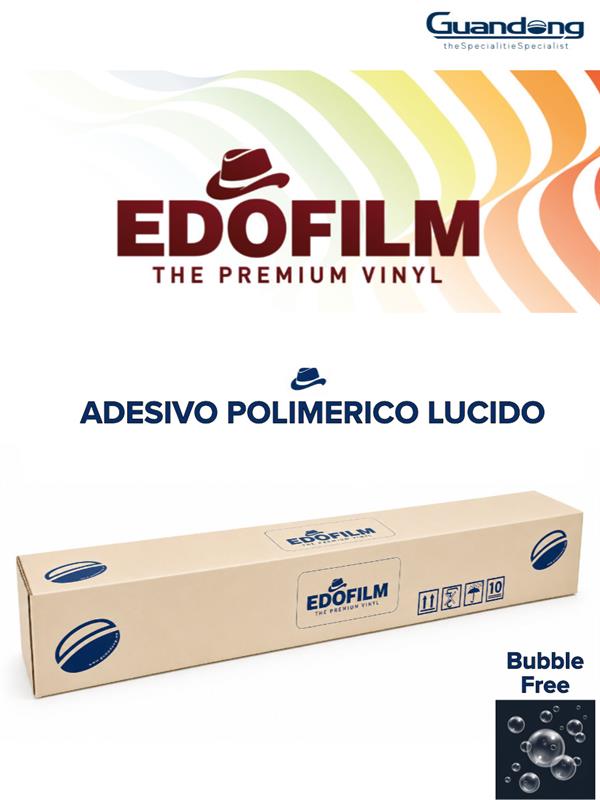 Pvc Adesivo Polimerico Bubble Free Bianco Lucido 80µm