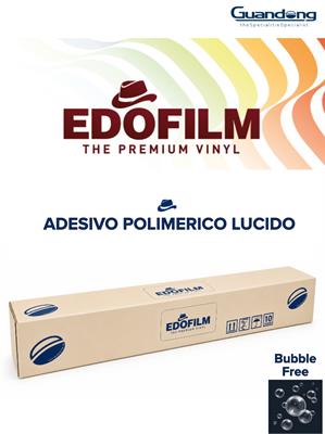 Pvc Adesivo Polimerico Bubble Free Bianco Lucido 80µm