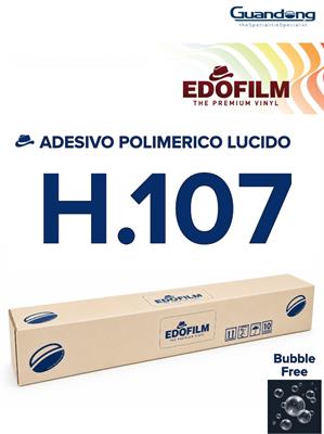Pvc Adesivo Polimerico Bubble Free Bianco Lucido 80µm H.107