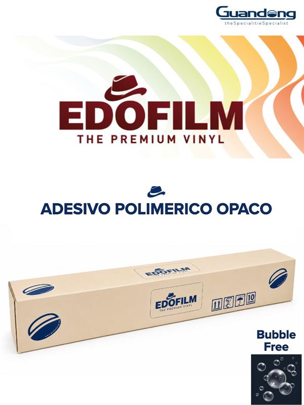Pvc Adesivo Polimerico Bubble Free Bianco opaco 80µm
