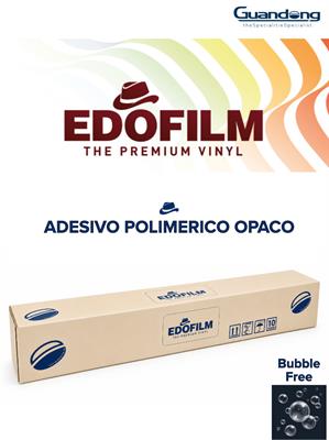 Pvc Adesivo Polimerico Bubble Free Bianco opaco 80µm