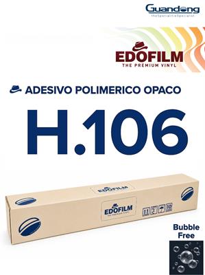 Pvc Adesivo Polimerico Bubble Free Bianco Opaco 80µm h.107