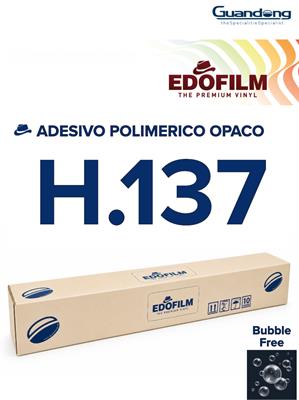 Pvc Adesivo Polimerico Bubble Free Bianco Opaco 80µm h.137