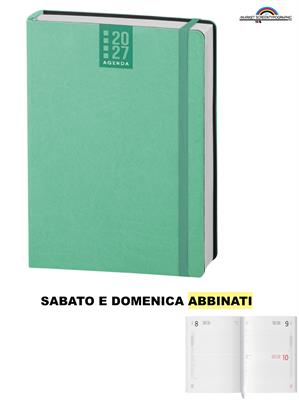 CL325 Agenda CALAMUS Giornaliera 12x17 336 pag. Acqua Marina