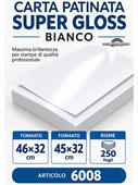 Carta Patinata Super Gloss Bianco 45x32 gr300 fg250 60010824