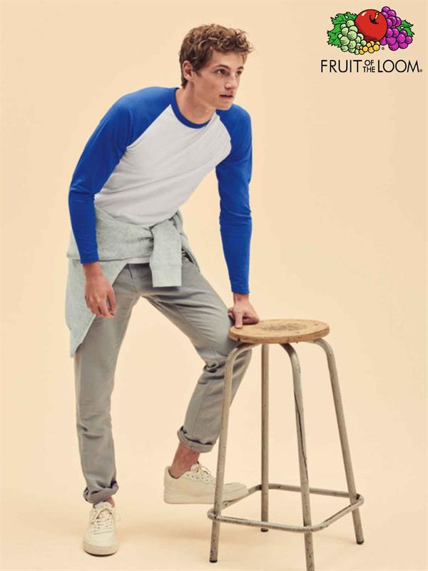 T-Shirt Valueweight Uomo Manica Lunga Bicolore Fruit
