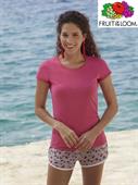 T-Shirt Original Donna Manica Corta Cotone Fruit Of The Loom