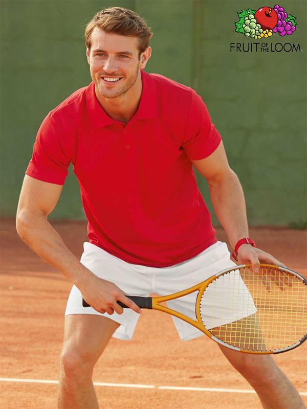 Polo Uomo 100% Poliestere Fruit Of The Loom 63068